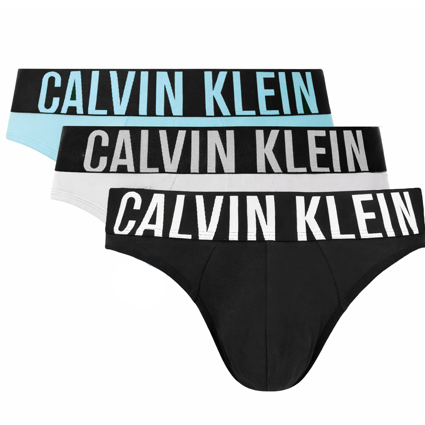 Calvin Klein Slip Intense power 3-pack blue/grijs/zwart